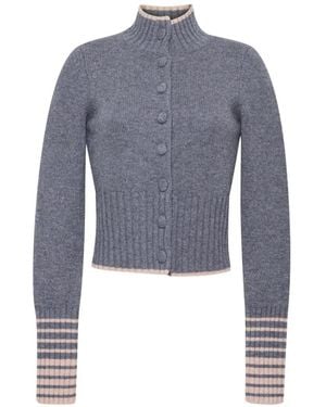 Cara Cara Bowery Ribbed-Knit Cardigan - Blue