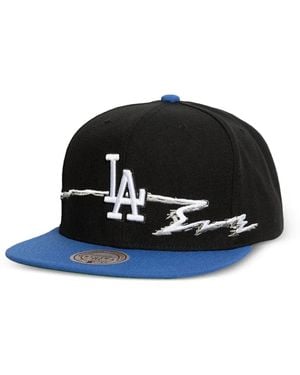 Mitchell & Ness X Mlb Dodgers Embroidered Baseball Cap - Black