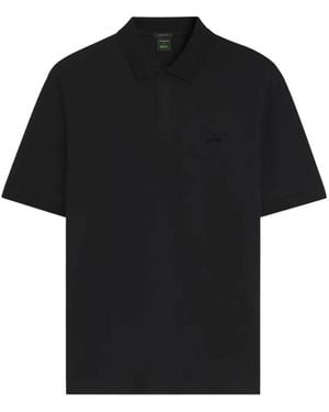 BOSS X Porsche Logo Polo Shirt - Black