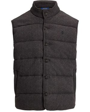 Polo Ralph Lauren Herringbone-Pattern Gilet - Black
