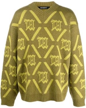 MISBHV Pullover Mit Logo-Print - Grün