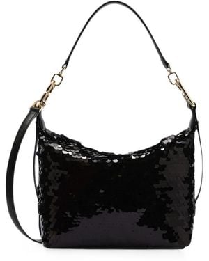 Furla Tonie Sequin Shoulder Bag - Black