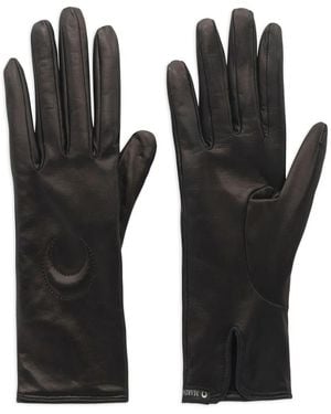 Marine Serre Moon Leather Gloves - Black