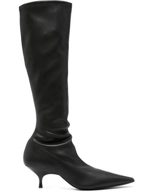 Gia Borghini Botas Hera con tacón de 50 mm - Negro