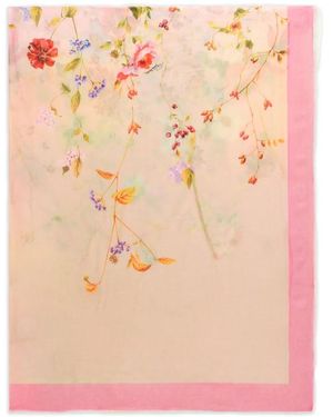 Roberto Cavalli Schal Mit Blumen-Print - Pink