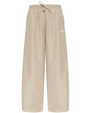 adidas Logo-Embroidered Track Pants - White