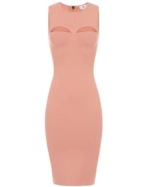 Elisabetta Franchi Knit Dress With Cut-Outs - White
