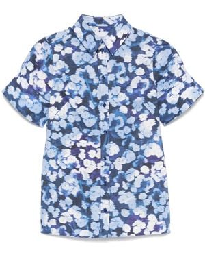 Erdem フローラル シャツ - ブルー