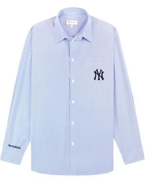 Sporty & Rich Heritage Yankees Serif Shirt - Blue