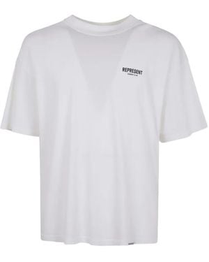 Represent Owners Club Logo-Print T-Shirt - White