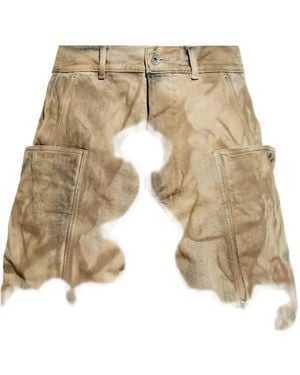 Rick Owens Stefan Cargo Shorts - Natural