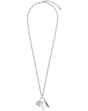 Dolce & Gabbana Collier À Logo Dg - Blanc