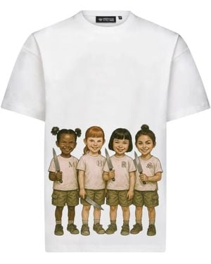 Mostly Heard Rarely Seen Culturally Inappropriate Girlscout T-Shirt - White