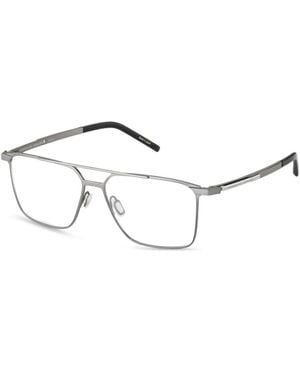 Porsche Design Square-Frame Glasses - White