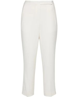 Theory Pantaloni Slim Crop - Bianco