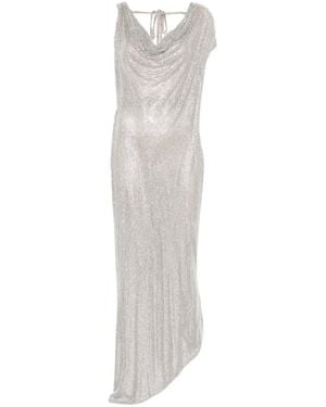 GIUSEPPE DI MORABITO Cowl Asymmetric Dress - White