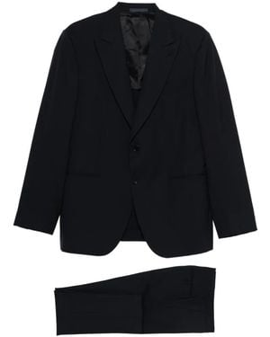 Caruso Norma Peak-Lapel Suit - Black