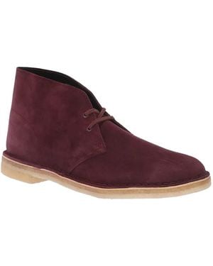 Clarks Originals Desert Ankle Boots - Purple