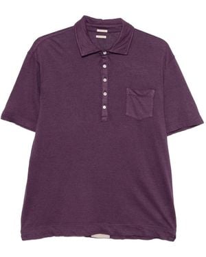 Massimo Alba Chest-Pocket Polo Shirt - Purple
