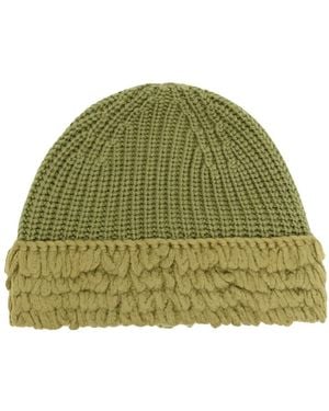 Moncler Geribbelde Muts - Groen
