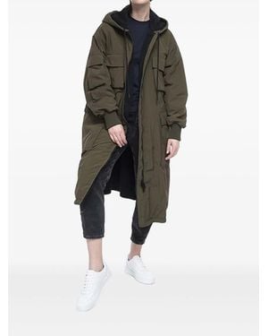 Iceberg Manteau À Logo Brodé - Noir