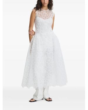 Cecilie Bahnsen Cate Midi Dress - White