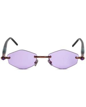 Kuboraum Maske P60 Rimless Sunglasses - Brown