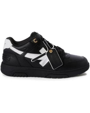 Off-White c/o Virgil Abloh Out Of Office Leather Trainers - Black
