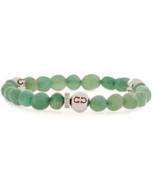 Ferragamo Bead-Embellished Bracelet - Green