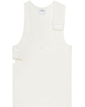 Courreges 90'S Cut-Out Top - White