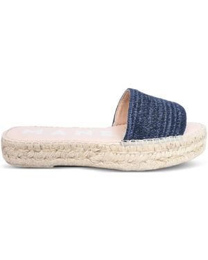 Manebí Woven-Strap Slide Sandals - Blue