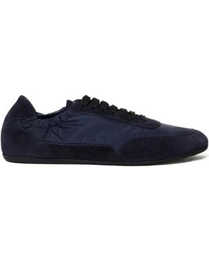 SCAROSSO Leggera Suede Trainers - Blue