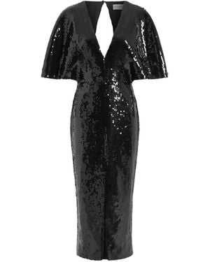 16Arlington Ermara Sequinned Midi Dress - Black