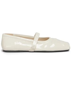 Marni Patent Leather Mary Janes - White