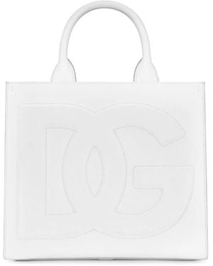 Dolce & Gabbana Dolce & Gabbana Dg Täglich Mittlere Weiße Einkaufstasche - Wit