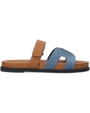 Bibi Lou Mindy Denim Leather Sandals - ブルー