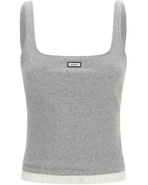 Entire studios Débardeur Côtelé - Gris