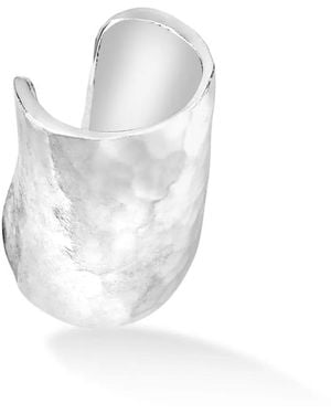 Dower & Hall Pendiente Earcuff Largo Nomad - Blanco