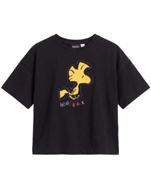 Chinti & Parker Woodstock Embroidered T-Shirt - Blue