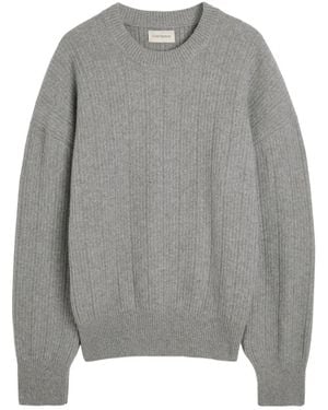 Oliver Spencer Gerippter Strickpullover - Grau