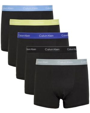 Calvin Klein Logo-Waistband Boxers (Set Of Five) - Black