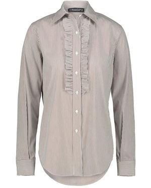 DR. HOPE Chemise Rayée À Volants - Grey