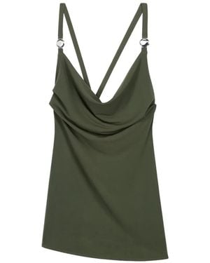 Coperni Draped Cowl Neckline Tank Top - Green