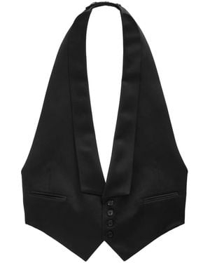 Ralph Lauren Satin Waistcoat - Black