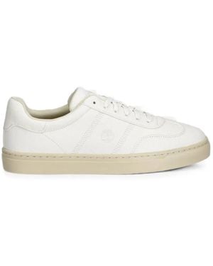 Timberland Lisbon Street Logo-Embroidered Sneakers - White