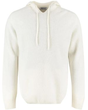 THE (Alphabet) Wool-Blend Hoodie - White