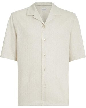 Brunello Cucinelli ショートスリーブ シャツ - ホワイト
