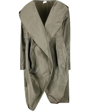 Hira Hooded Trench Coat - Green