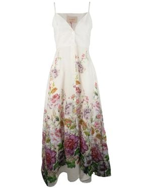 Co.Go Floral-Print Maxi Dress - White