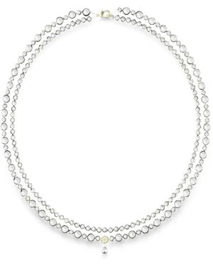 Guess Collar Tiny Pearly Con Detalles De Cristal Y Perlas - Blanco